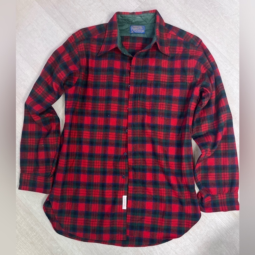 PENDLETON Plaid Board Shirt Medium Beach Boy